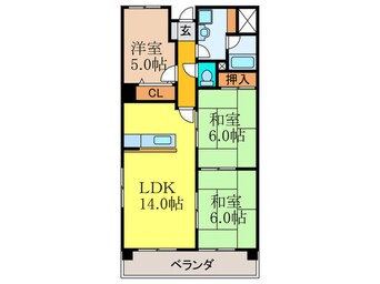 間取図 若園１１番館