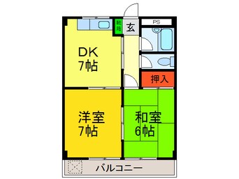 間取図 シャト－バ－デンバ－デン