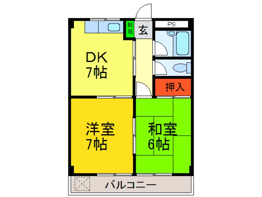 間取図 シャト－バ－デンバ－デン