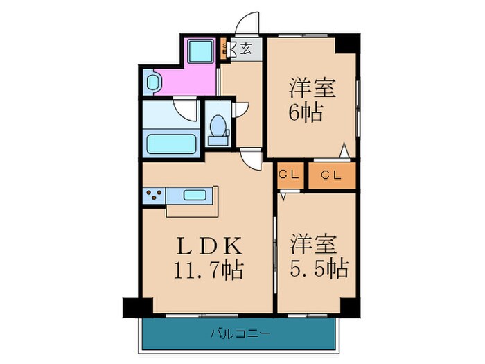 間取り図 アベニール鷺洲