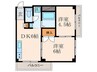 羽田マンション 2DKの間取り