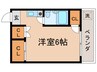フォーレストハイツ３ 1Rの間取り