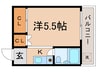 フォーレストハイツ３ 1Kの間取り