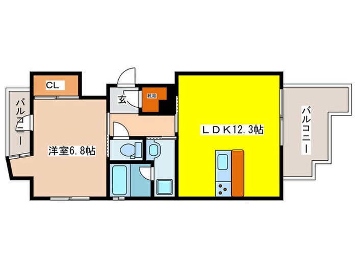 間取り図 SHUNKI江戸堀
