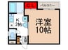 フローラル 1Kの間取り