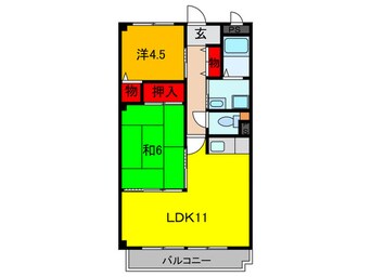 間取図 サニ－ハイツキク