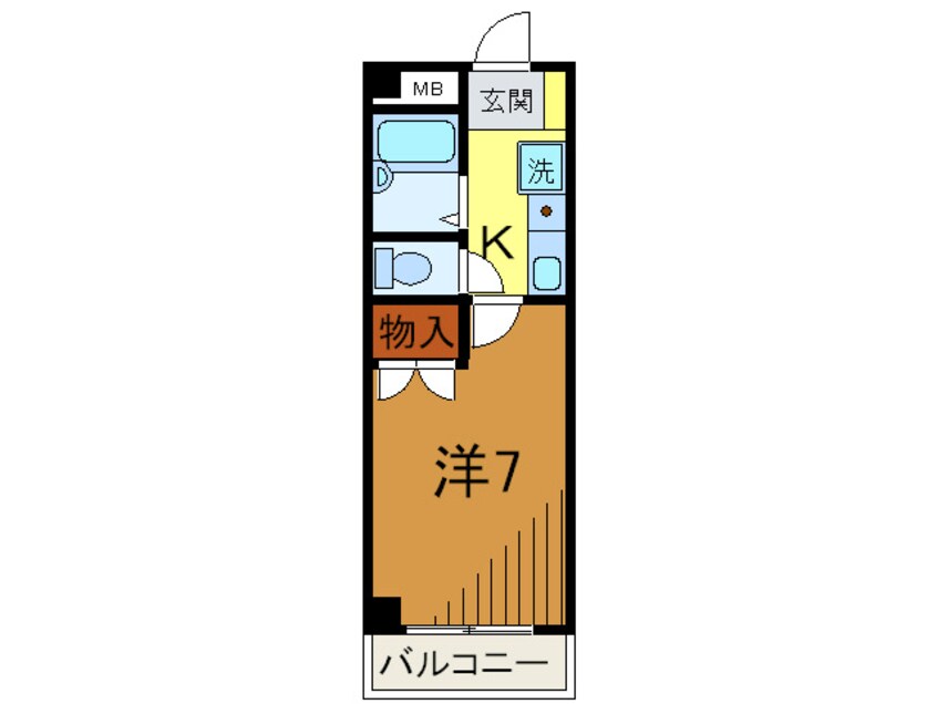 間取図 フリックコート下祗園
