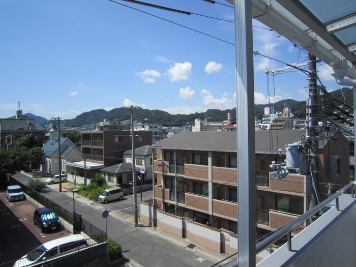 室内からの展望 フリックコート下祗園