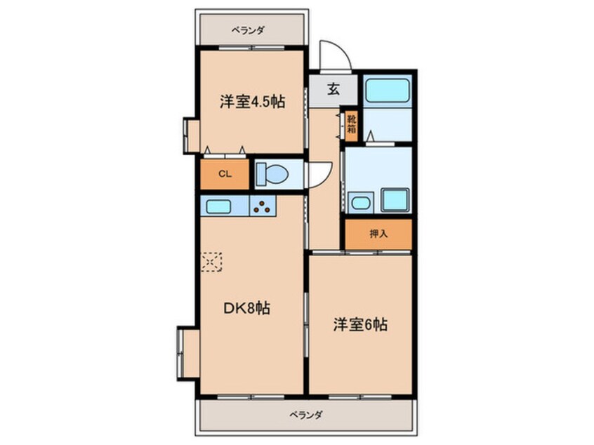 間取図 川辺辻岡マンション
