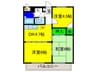 センチュリーハイツ 3DKの間取り