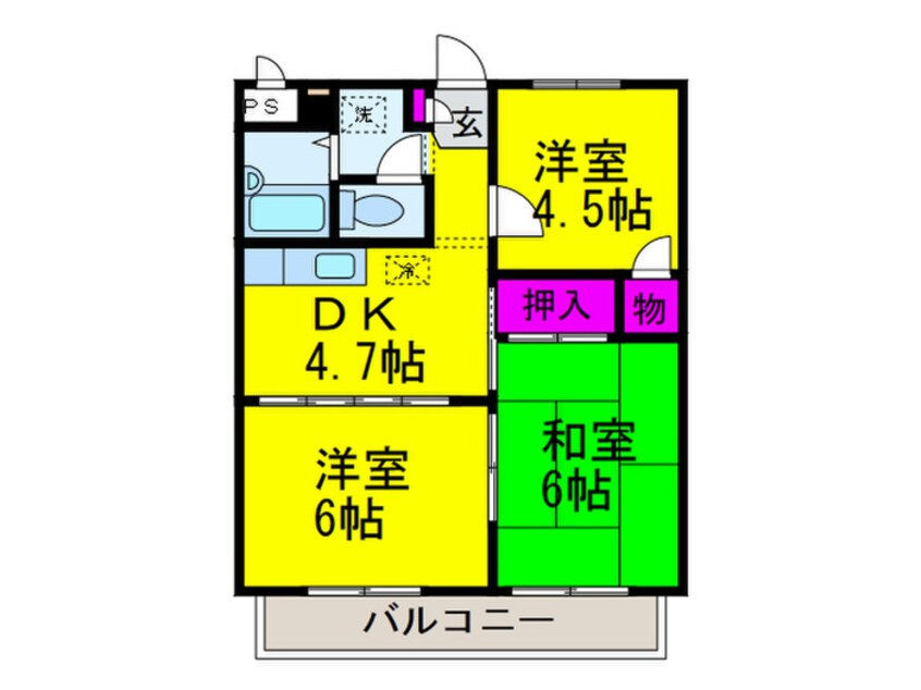 間取図 センチュリーハイツ