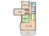 グッズインアシヤ 3LDKの間取り