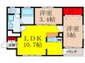 KTIレジデンス池田栄町 2LDKの間取り