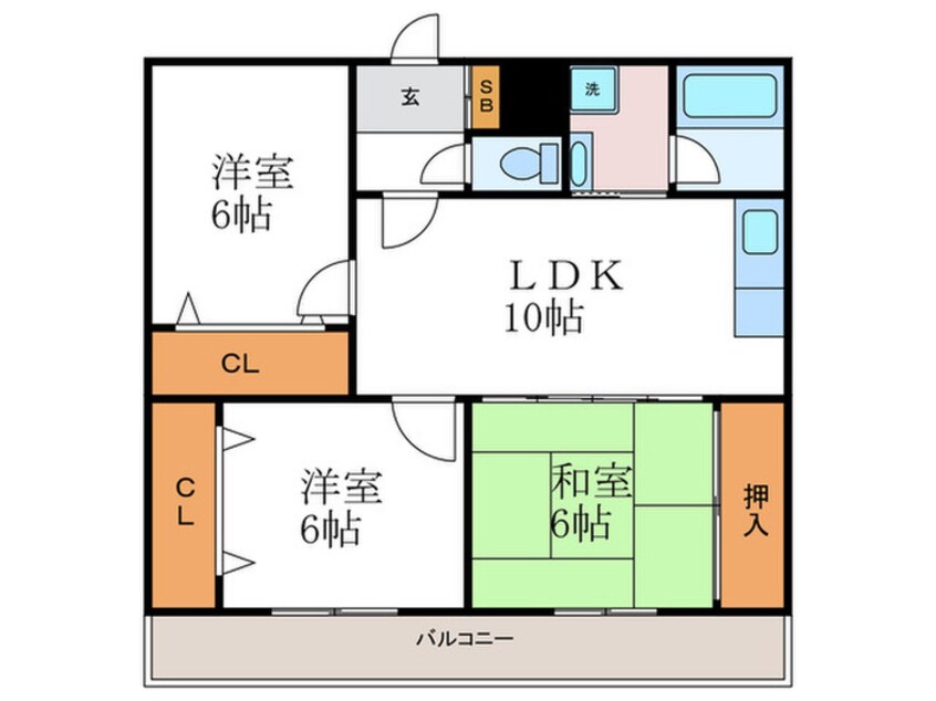 間取図 ＭＯグロ－リ－エイト