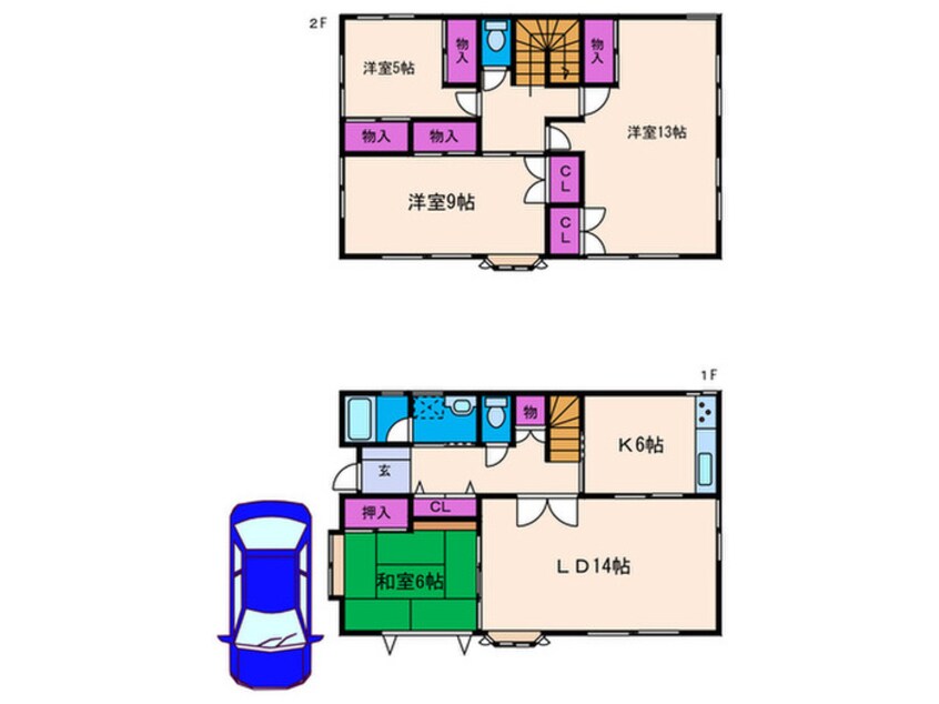 間取図 清風荘貸家