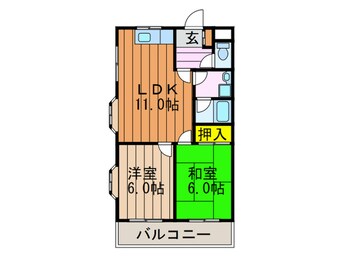 間取図 男山オークマンション