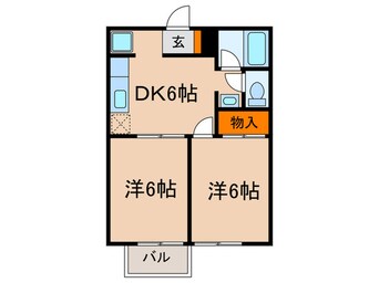 間取図 ヴィラ若木