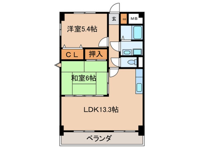 間取図 エスポワール南清水