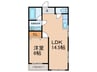 サンハイツ 1LDKの間取り