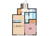 plaisir夙川 1LDKの間取り