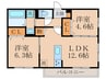 GRAMM深草North 2LDKの間取り