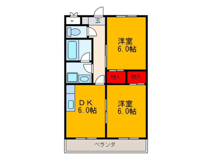 間取図 サンハイツ高井田