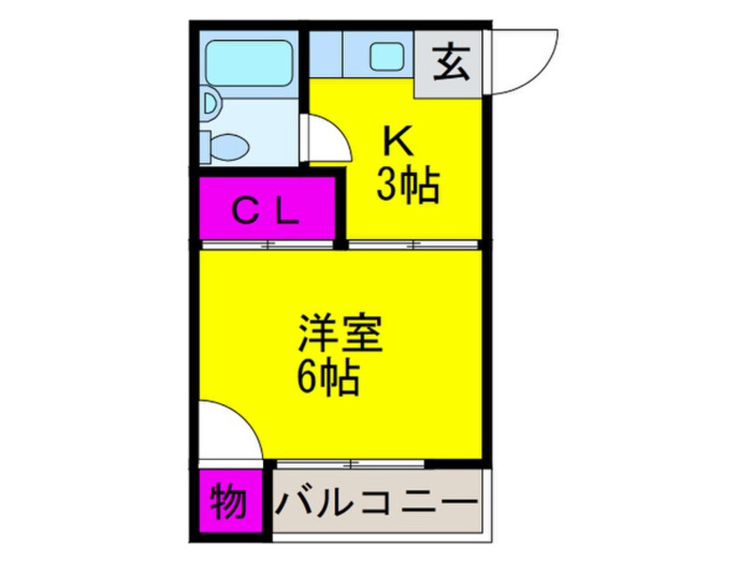 間取図 ｸﾞﾗﾝﾒｰﾙ平野