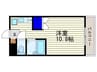 ＭＥＳＳＡＧＥ放出東 1Rの間取り
