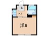 錦マンション 1Kの間取り