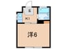 錦マンション 1Kの間取り