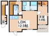 アリスⅠ 1LDKの間取り