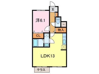 間取図 コンフォ－トヴィラⅡ