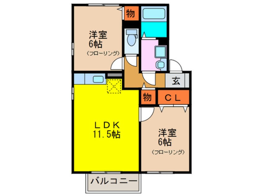 間取図 バンブ－エ