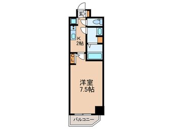 間取図 プレサンス梅田東ベータ(404)