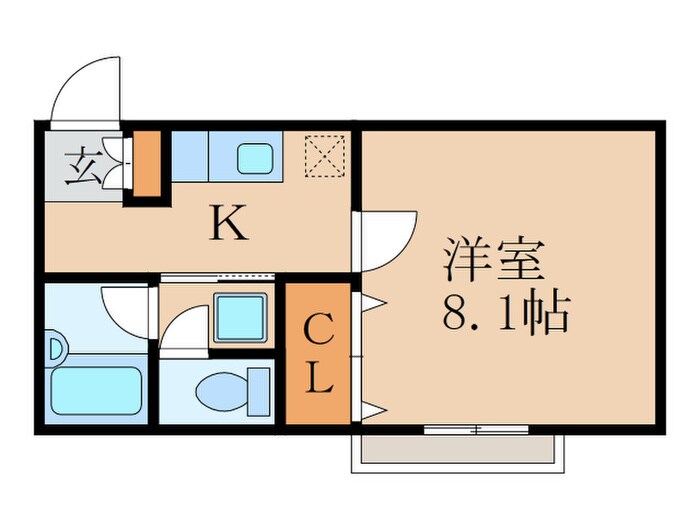 間取り図 クレ－ル桃山