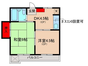 間取図 サンハイツ中桜塚