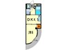 ベルメゾン西宮 1DKの間取り