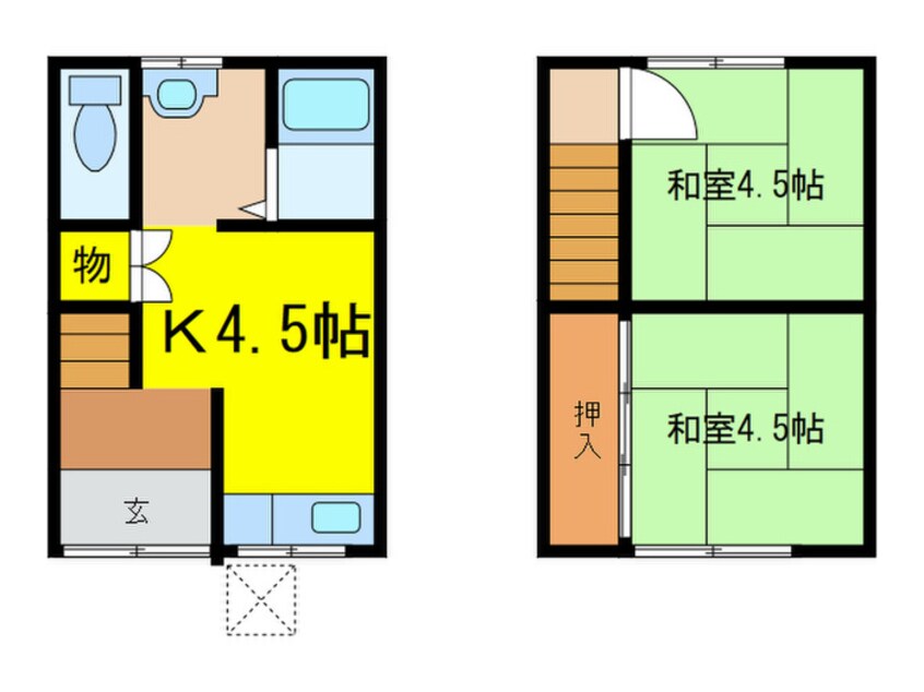 間取図 伯太コーポ