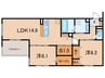 Nigawa Residence 2LDK+Sの間取り