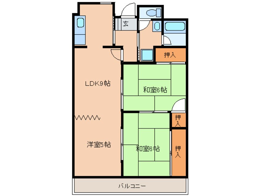 間取図 ボナール辻川