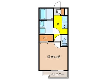 間取図 ジーメゾン明石大久保