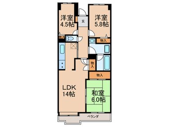 間取図 宇治黄檗パークホームズ(403)