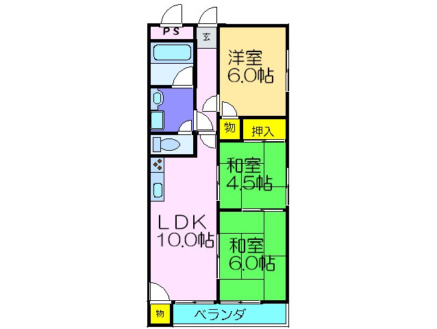 間取り図 サンロ－ズマンション