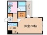 ベラジオ京都駅東Ⅱ(406) 1Kの間取り