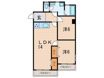 間取図 ハイツ 甑岩