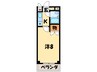 カパオプラザ 1Kの間取り