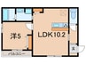 アルタイル・ヴィラⅡ 1LDKの間取り