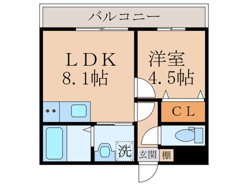 間取図 桃山ＨＡＴＣＨ