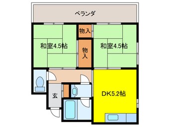 間取図 泉町コ－ポ