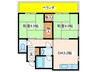 泉町コ－ポ 2DKの間取り